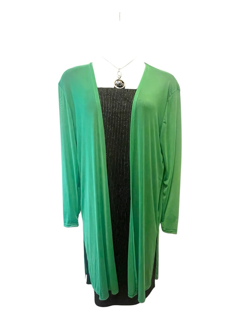 NWT Plus Size Open-Front Mesh Cardigan/Cover-Up